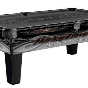 Olhausen Billiards - black Harley Davidson pool table