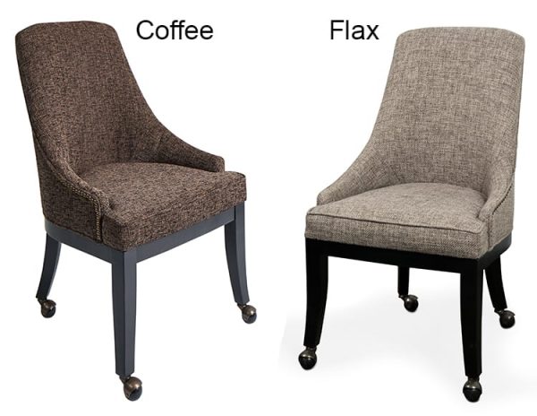 Presidential Game Chairs in coffee and flax cloth