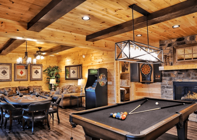 Sevierville cabin game room